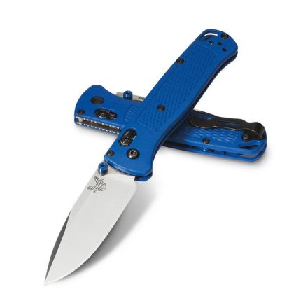 Benchmade Bugout Blue Grivory w/Satin Blade Finish
