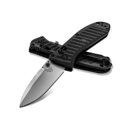 Benchmade Mini Presidio II Black CF-Elite w/Satin Blade Finish