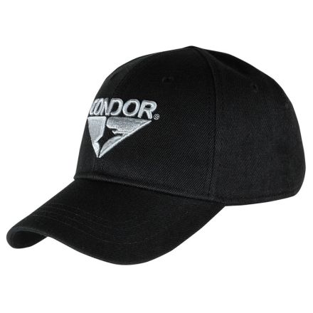 Condor Signature Tactical Cap w/Hook & Loop Panels - Black
