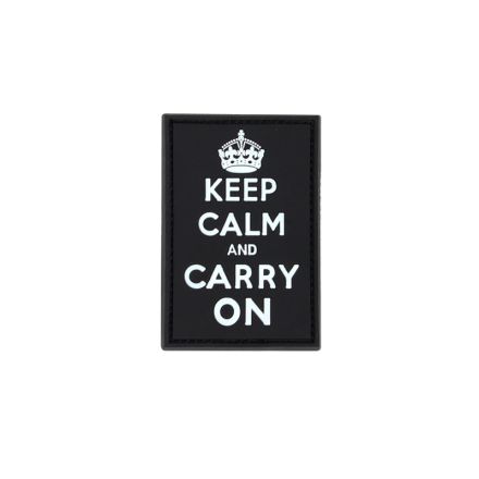 Condor Keep-Calm Carry-On PVC Patch - Black 3