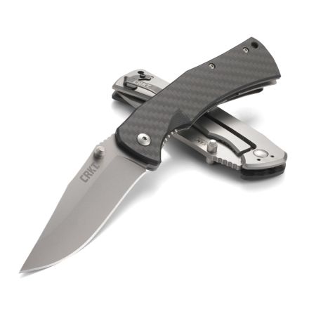 CRKT Xan Carbon Fibre/G-10 OutBurst Assisted Opening w/Bead Blast Blade