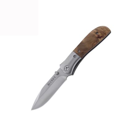 CRKT M4-02W Burl Wood w/Outburst Assisted Opening Plain