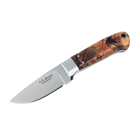 Cedric Pannell Small Drop Point Hunter w/Wild Olive Wood Handle