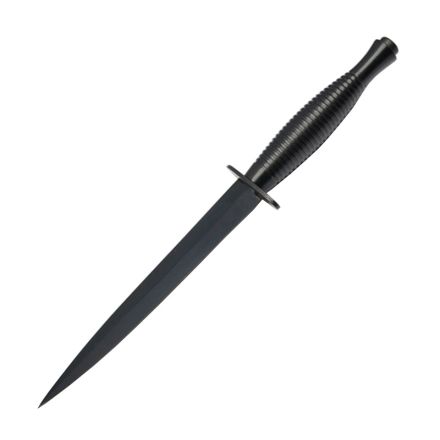 Joseph Rodgers Fairbairn-Sykes Commando Knife Black w/Forged Black Coated Blade