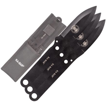 KA-BAR Throwing Knife 3 Piece Set Black 9.375