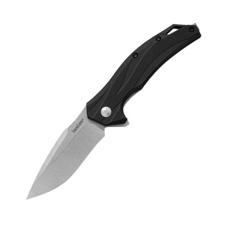 Kershaw Lateral Spring Assisted Opening Black GFN w/StoneWash Blade Finish