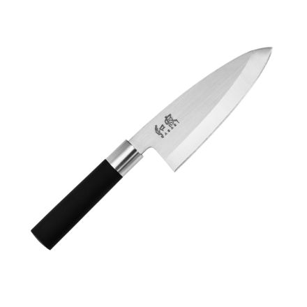 KAI Wasabi Black Deba Knife 15 cm