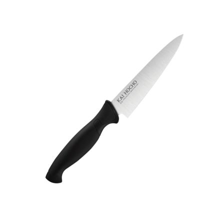 KAI Hocho Utility Knife Small Plain Black 12.10 cm - Blister         