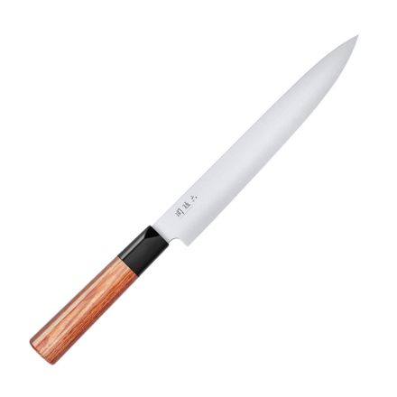 KAI Seki Magoroku Red Pakka Wood Slicing Knife - 20 cm