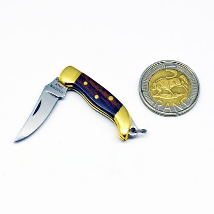Maserin Mignon Midi Knife Wood Handle w/Sabre Blade