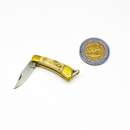 Maserin Mignon Midi Knife Horn Handle w/Clip Point Blade 