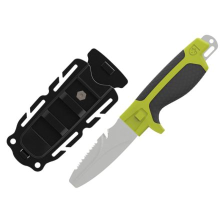 Tanu Dive and Rescue Knife w/Blunt Tip Nav Green