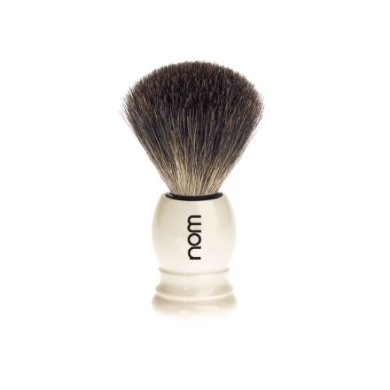 Muhle  NoM Shaving Brush Best Pure Black Badger - Ivory Handle