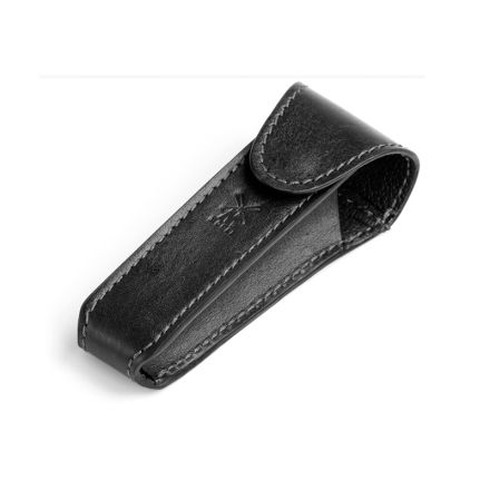 Muhle Leather Safety Razor Travel Pouch - Black