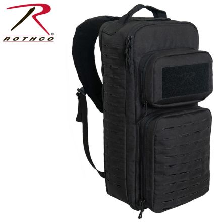 Rothco Tactical Single Sling Pack W/Laser Cut MOLLE - Black