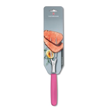 Victorinox Swiss Classic Carving Fork Pink - 15cm Blister