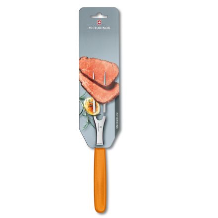 Victorinox Swiss Classic Carving Fork Orange - 15cm Blister