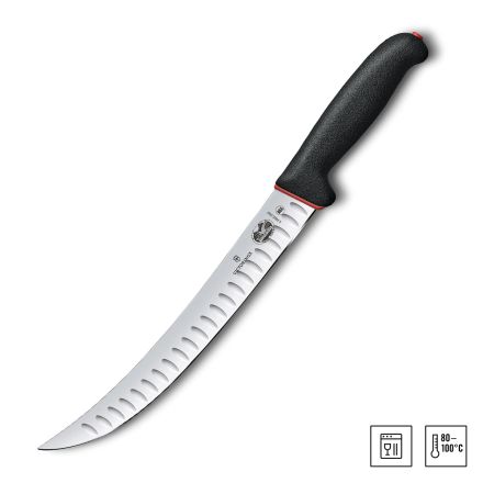 Victorinox Fibrox Dual Grip Fluted Edge Curved Slaughter Knife - 25cm