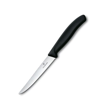 Victorinox Swiss Classic Steak Knife Serrated Pointed Black - 11cm