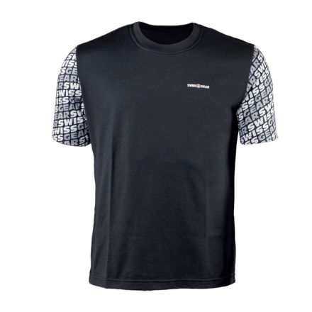 SwissGear T-Shirt Black w/Grey/Grey Swiss Gear Logo - Medium