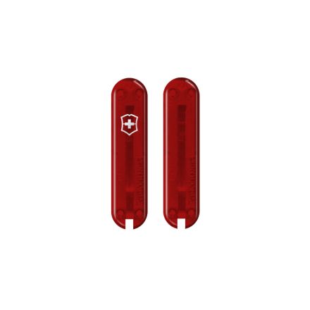 Victorinox Transparent Red Handle Scale Set For 58mm Swiss Army Pocket Knives