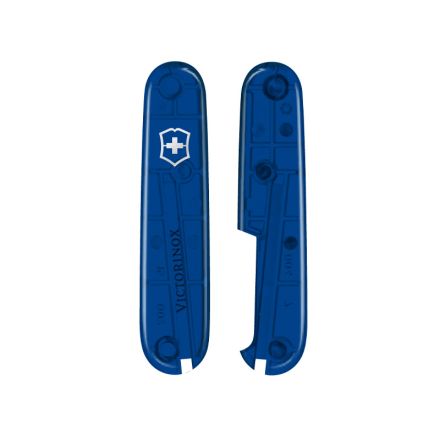 Victorinox Transparent Blue Handle Scale Set For 91mm Swiss Army Pocket Knives