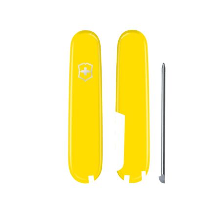 Victorinox Yellow Handle Scale Kit For 91mm Swiss Army Knife Plus Ball Pen