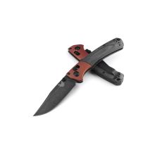 Benchmade Mini Crooked River Black Micarta & Burnt Copper Aluminium Handle w/DLC BattleWash Finish