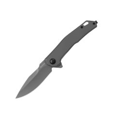 Kershaw Helitack Assisted Opening Grey Steel Handle w/Grey PVD Blade Coating