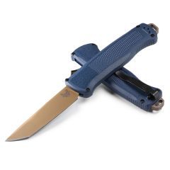 Benchmade Shootout OTF Auto Crater Blue Grivory Handle w/Flat Earth PVD Blade Finish                 