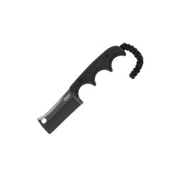 CRKT Minimalist Blackout Cleaver Neck Knife w/Black StoneWash Blade