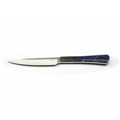 Danie Gouws Cook's Utility 4" Sodalite Stone Handle w/Carbon Damascus Bolster