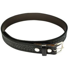 Leather Belt 40mm Double Layer Basketweave