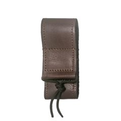 Edge Knife Belt Pouch Brown Leather Large w/Hook and Loop Fastener 