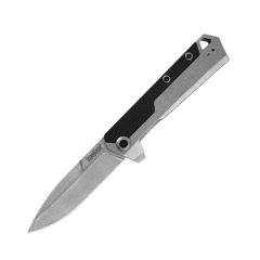Kershaw Oblivion Two Tone StoneWashed Stainless Steel/Black GFN Handle w/SpeedSafe Assisted Opening