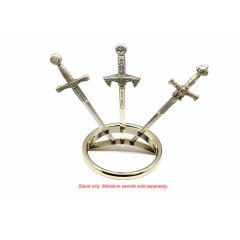 Marto Round Display Stand for 3 Miniature Swords