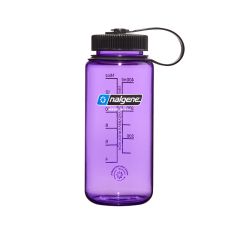 Nalgene Wide Mouth Sustain Water Bottle Purple w/Black Cap 400 ml