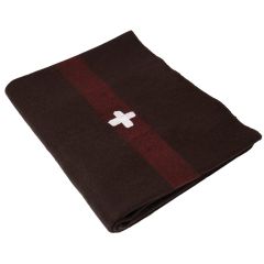 Rothco Swiss Army Wool Blanket w/Swiss Cross 62" x 80"