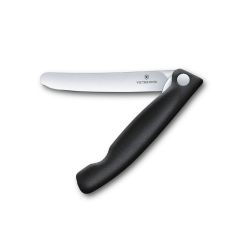 Victorinox Swiss Classic Foldable Plain Edge Paring Knife Black -11 cm Blister
