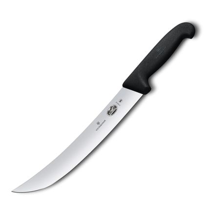 Victorinox Fibrox Cimeter Butcher Slicing Knife Black - 25cm