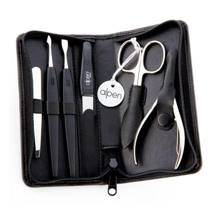 Alpen Professional Manicure Set 6 Piece Black Case