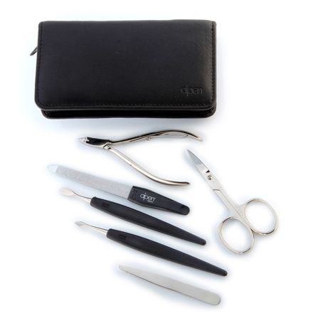 Sharp Edge Alpen Professional Manicure Set 6 Piece Black Case