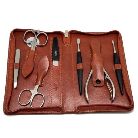 Alpen Professional Manicure Set 7 Piece Brown Case