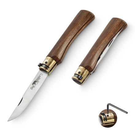 Antonini Old Bear Classical Walnut Series Folding Knife Large w/Satin Finish Blade