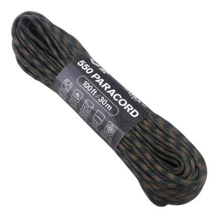 550 Paracord 100ft - WoodLand Camo