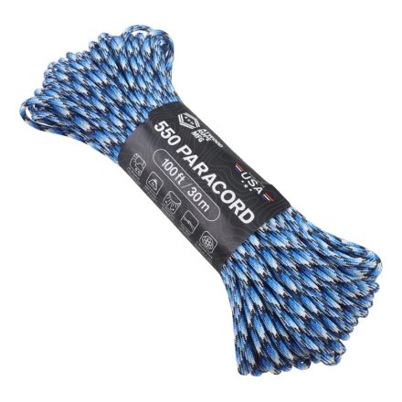 550 Paracord 100ft 7 Strand Core - Blue Snake