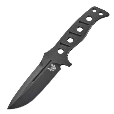 Benchmade Adamas Fixed Blade Black Skeletonised Handle w/Black Paracord & Black Cerakote Blade Finish