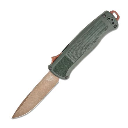 Benchmade Shootout OTF Auto Taiga Green Grivory Handle w/FDE BattleWashed PVD Blade Finish              