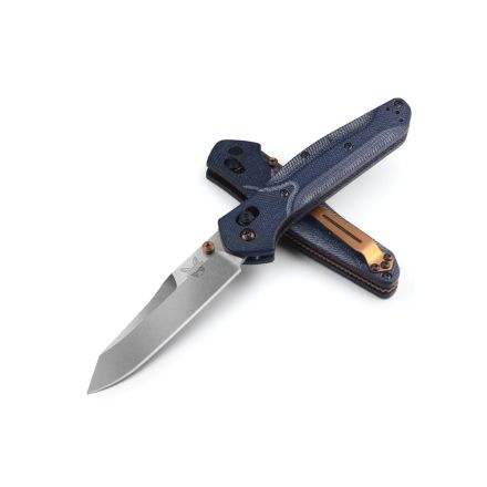 Benchmade Osborne Denim Micarta Handle w/StoneWash Blade Finish