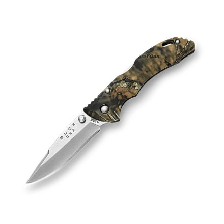 Buck Bantam BBW Mossy Oak Camo Handle w/StoneWash Blade 